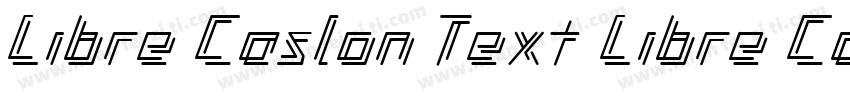 Libre Caslon Text Libre Caslon Text字体转换